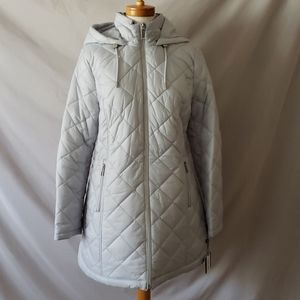 NEW Laundry By Shelli Segal Quilted Zip Parka